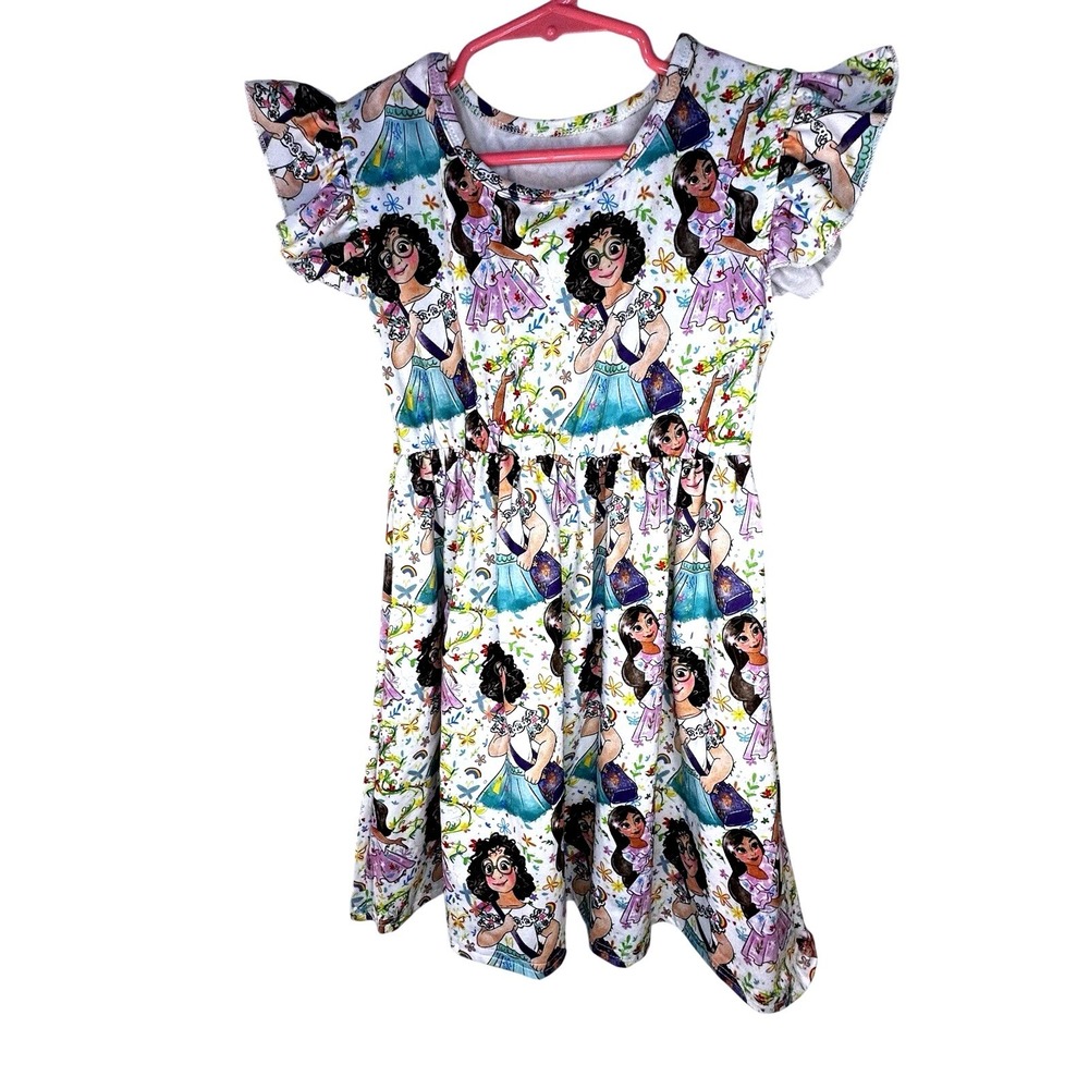 Girls Encanto Summer Casual Dress Mirabel Isabela Lusia Summer